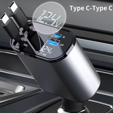 Retractable USB-C Car Charger